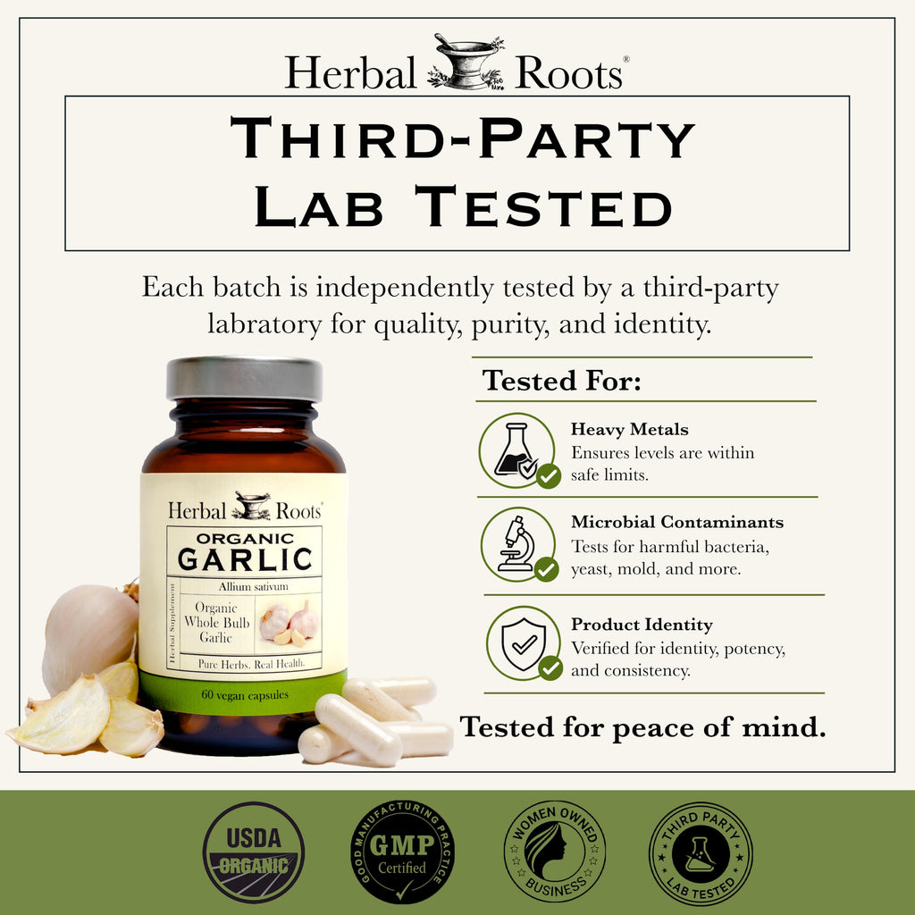 Organic Whole Bulb Garlic 60 Vegan Capsules X75399