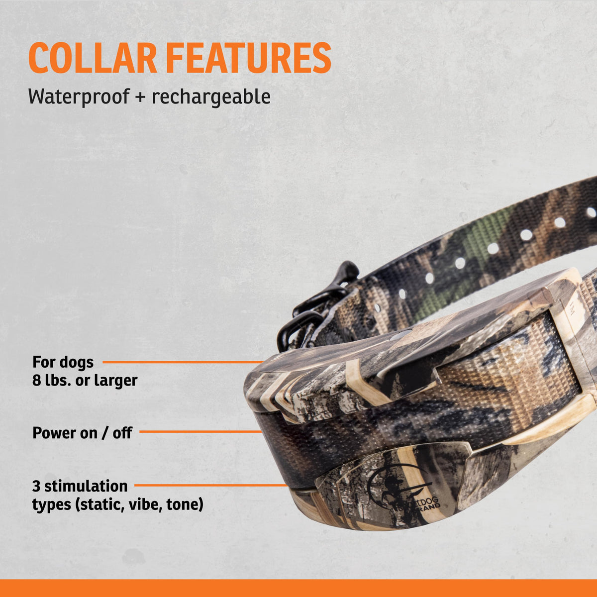 Waterproof Realtree Camo Add-A-Dog Collar E1279