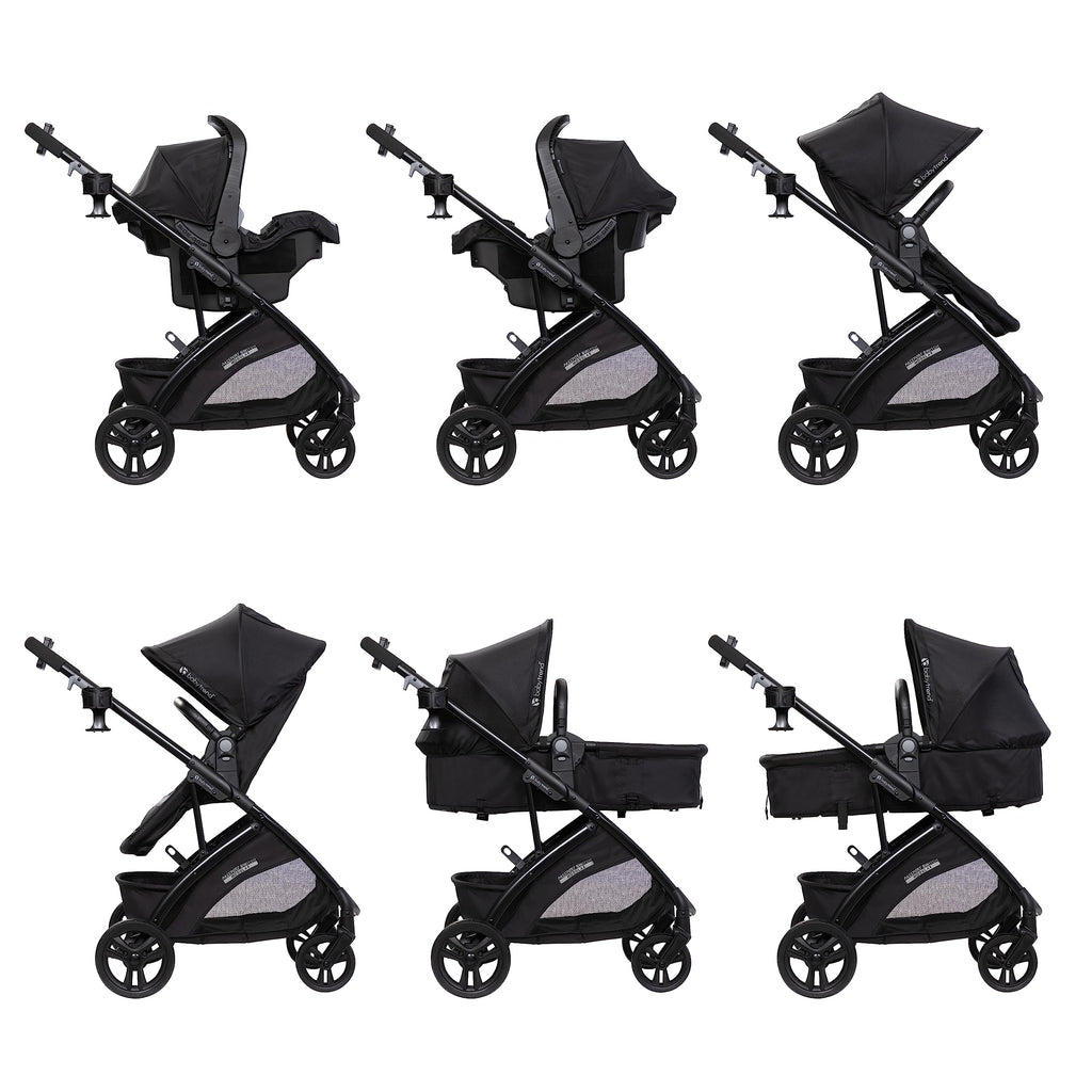 6-in-1 Modular Stroller Travel System with Infant Car Seat R8310