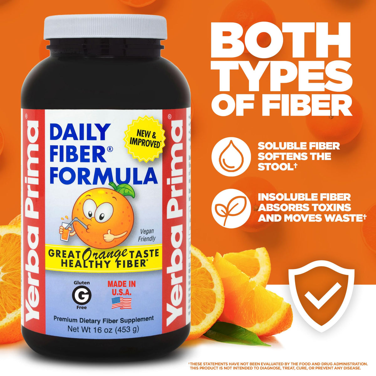 Orange Daily Fiber Formula 1 pound Gluten Free Y71133