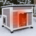 Insulated Outdoor Cat House J98795