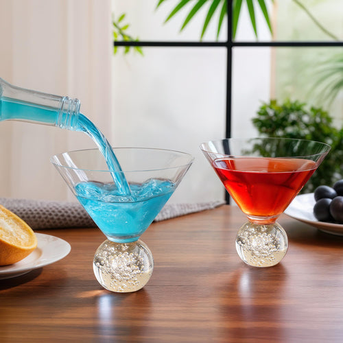 10oz Stemless Martini Glasses Set of 4 R710
