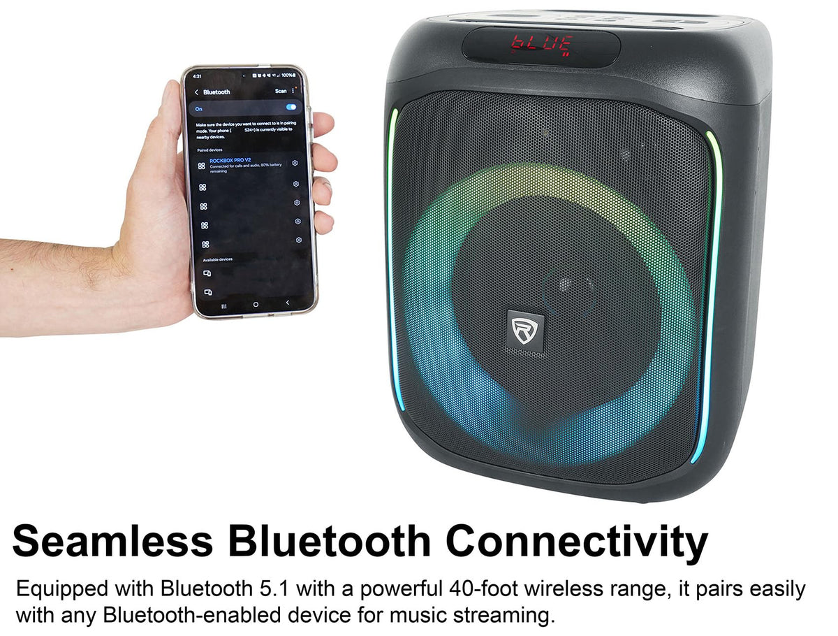6.5" LED Bluetooth Speaker 2-Pack B754