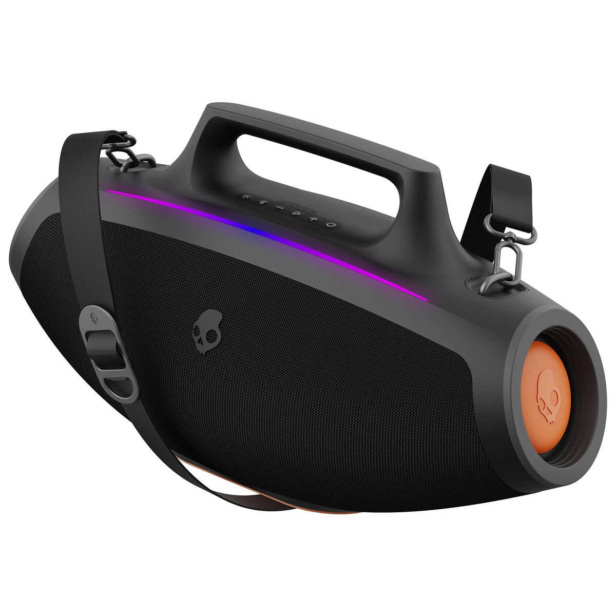 Water-Resistant Wireless Portable Bluetooth Boombox Speaker with LED Lightshow J66891
