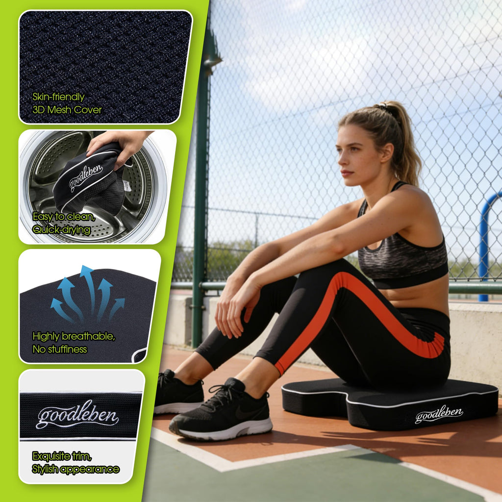 Dual-Layer Foam Breathable Waterproof Stadium Cushion V4977