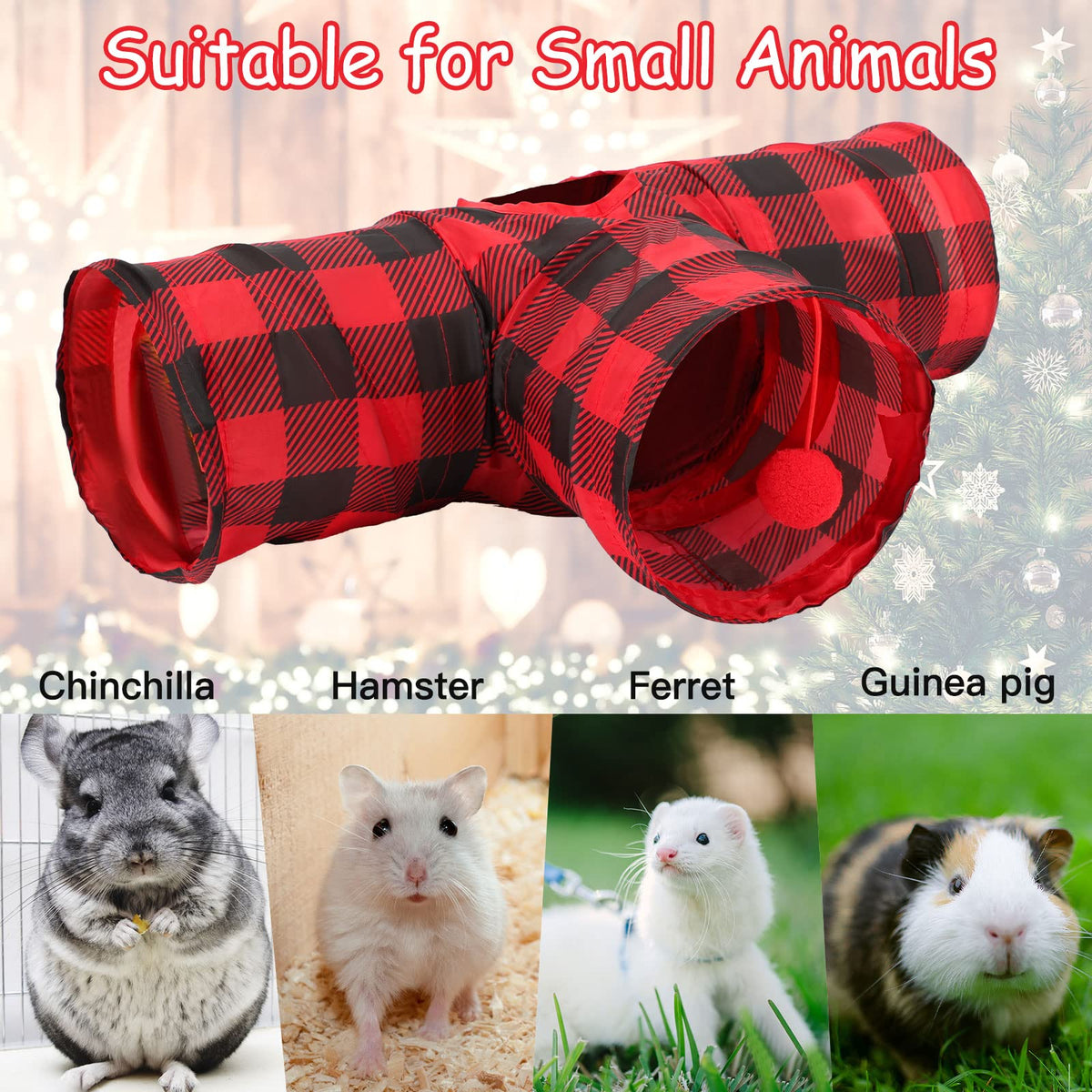 5.9" Collapsible 3 Way Small Animal Tunnel T557
