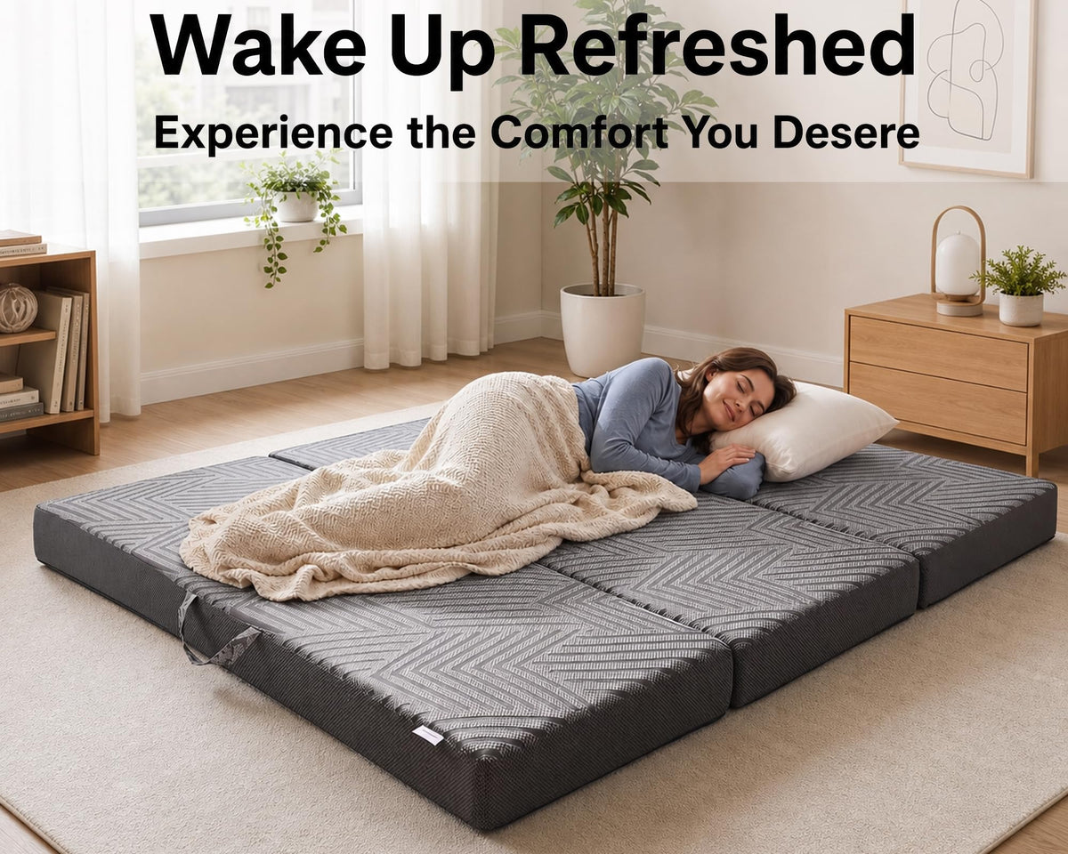 6 Inch Queen Memory Foam Folding Mattress P3089