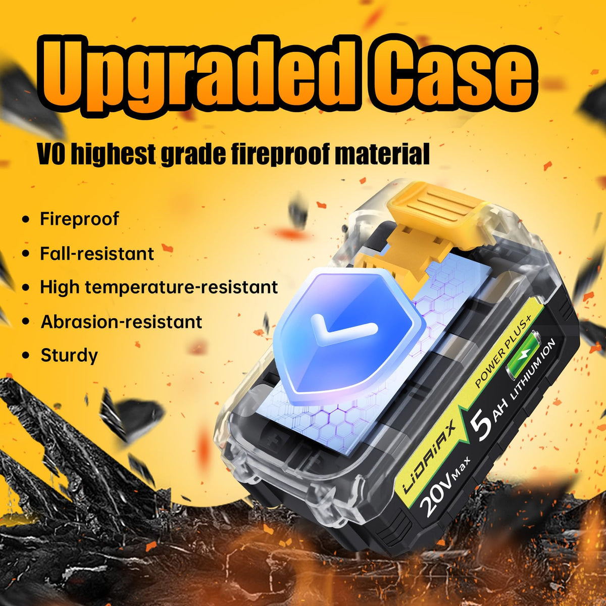 20V Max 5.0AH Lithium Ion Replacement Battery 2 Pack A435