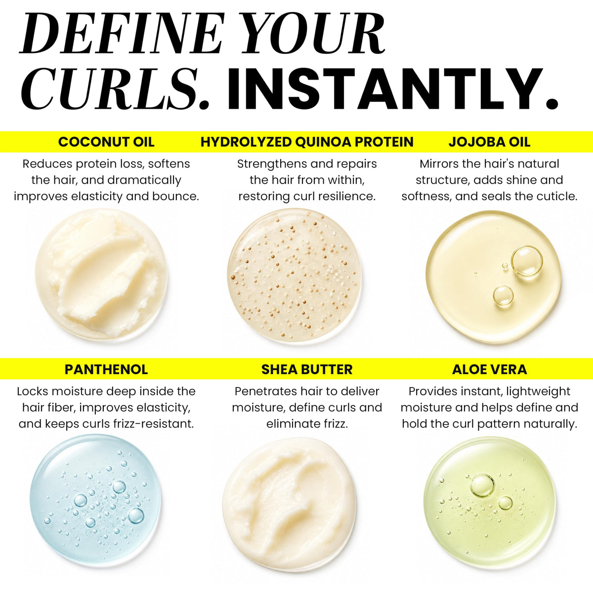 Curly Hair Shampoo and Conditioner Set D7922