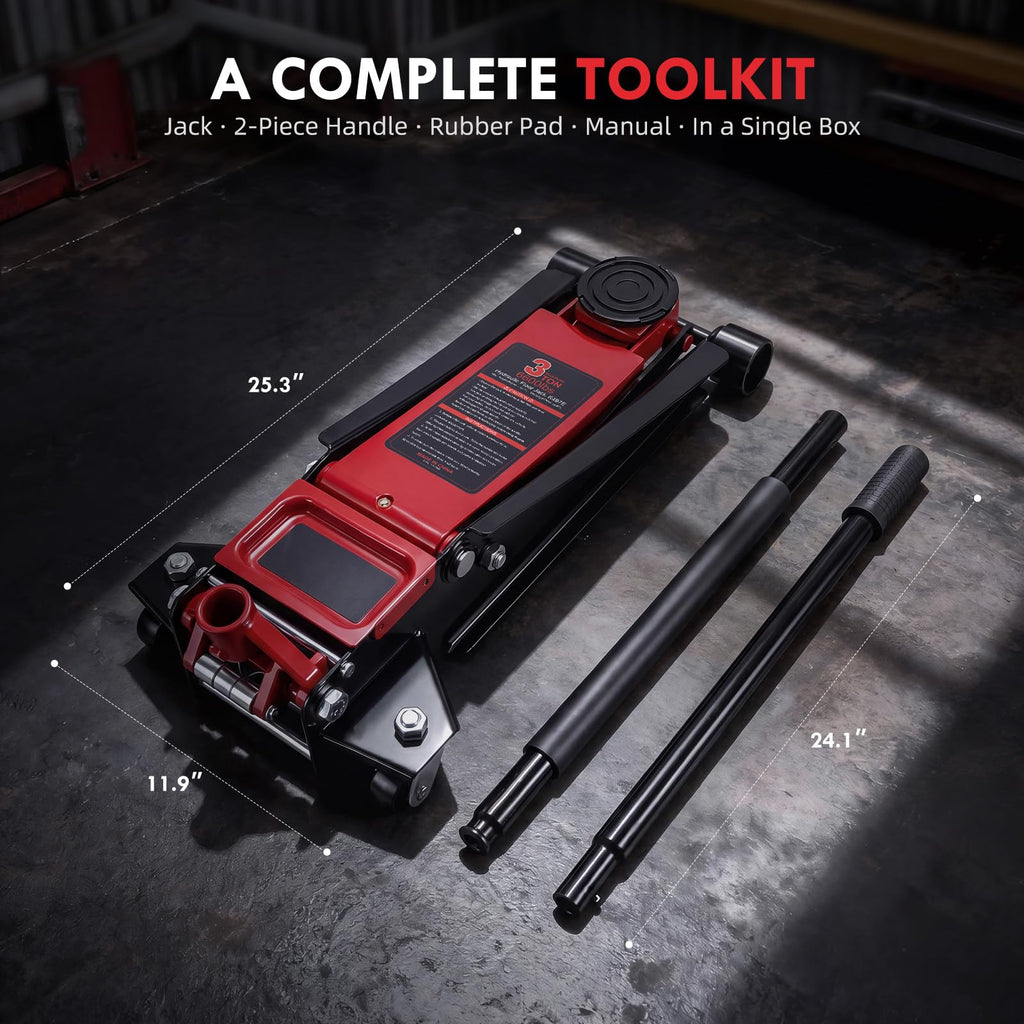 3 Ton Low Profile Hydraulic Floor Jack O374345