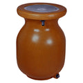 Beige 50 gal Stone-Look Rain Barrel with Brass Spigot F88425