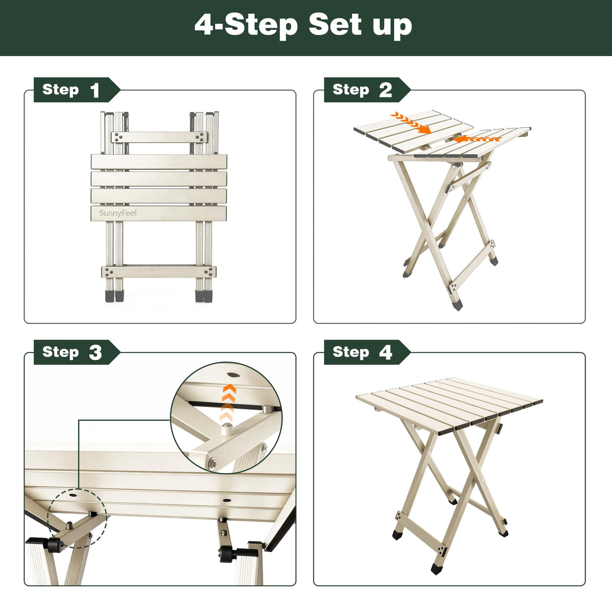 Lightweight Aluminum Folding Camping Table E264