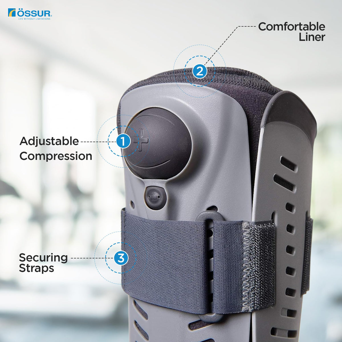 Adjustable Air Walker Boot with Air Pump M3813