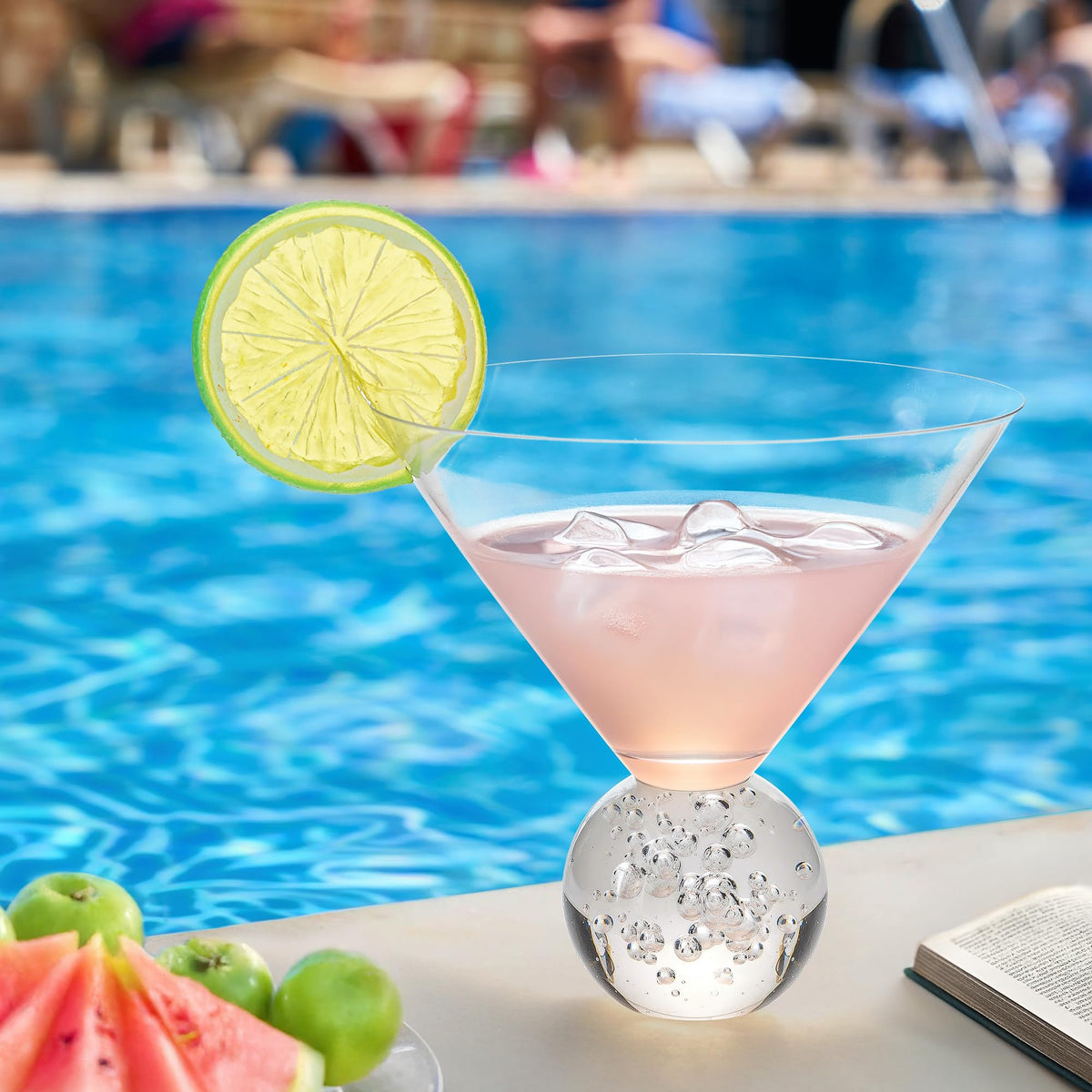 10oz Stemless Martini Glasses Set of 4 R710