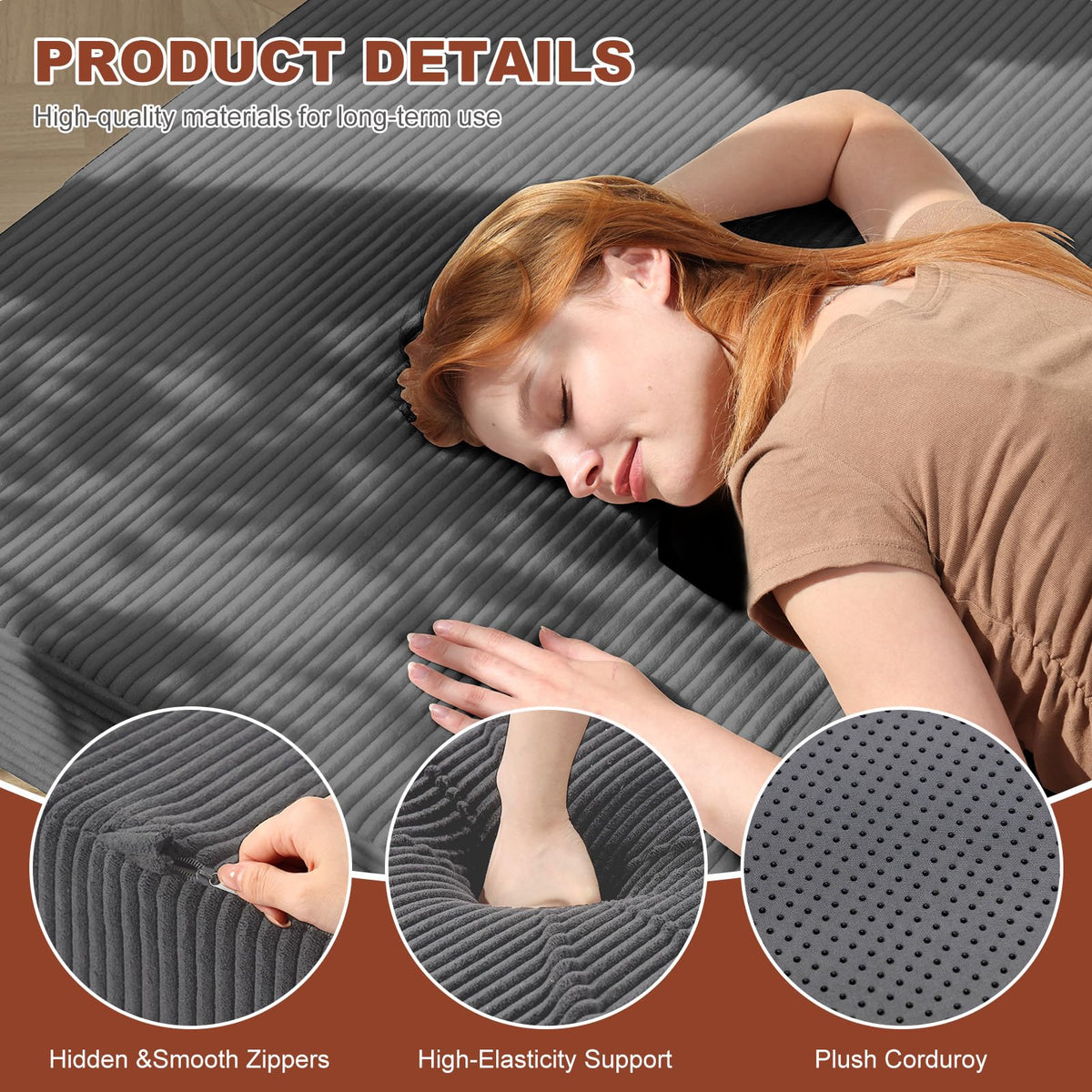 6-Inch Tri-Fold Foldable Mattress T998