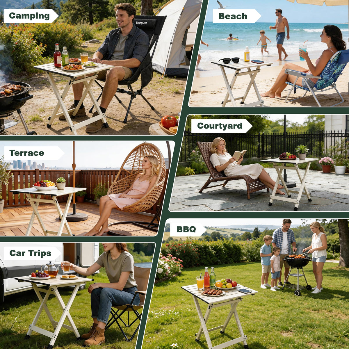 Lightweight Aluminum Folding Camping Table E264