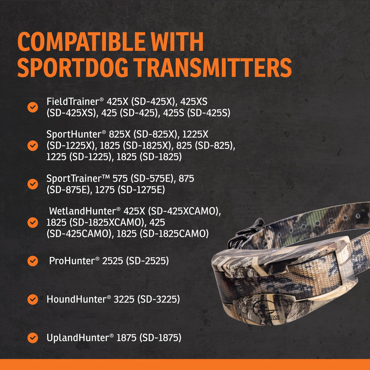 Waterproof Realtree Camo Add-A-Dog Collar E1279