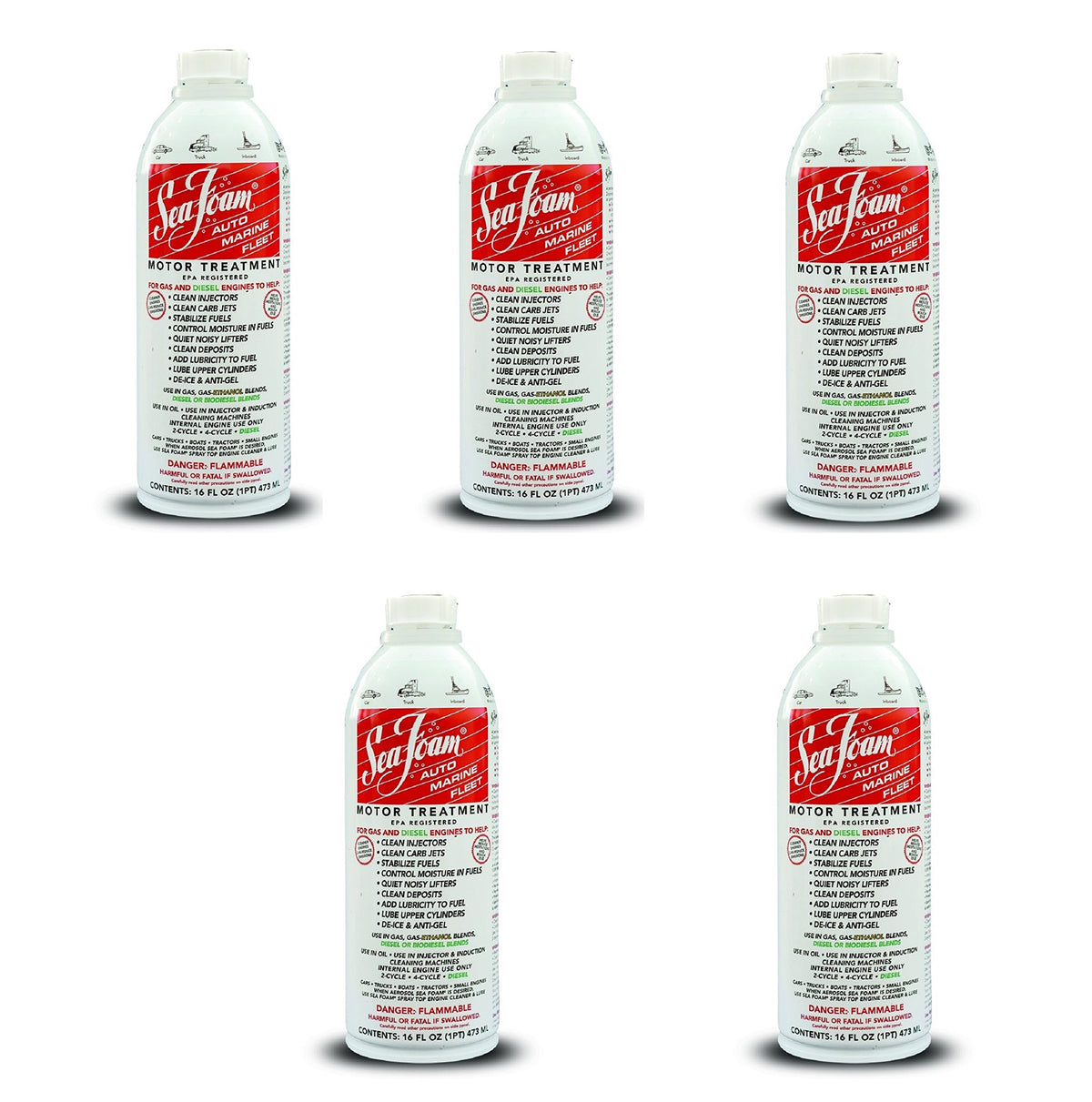 Sea Foam Motor Treatment 5 Pack 16 Ounce E619