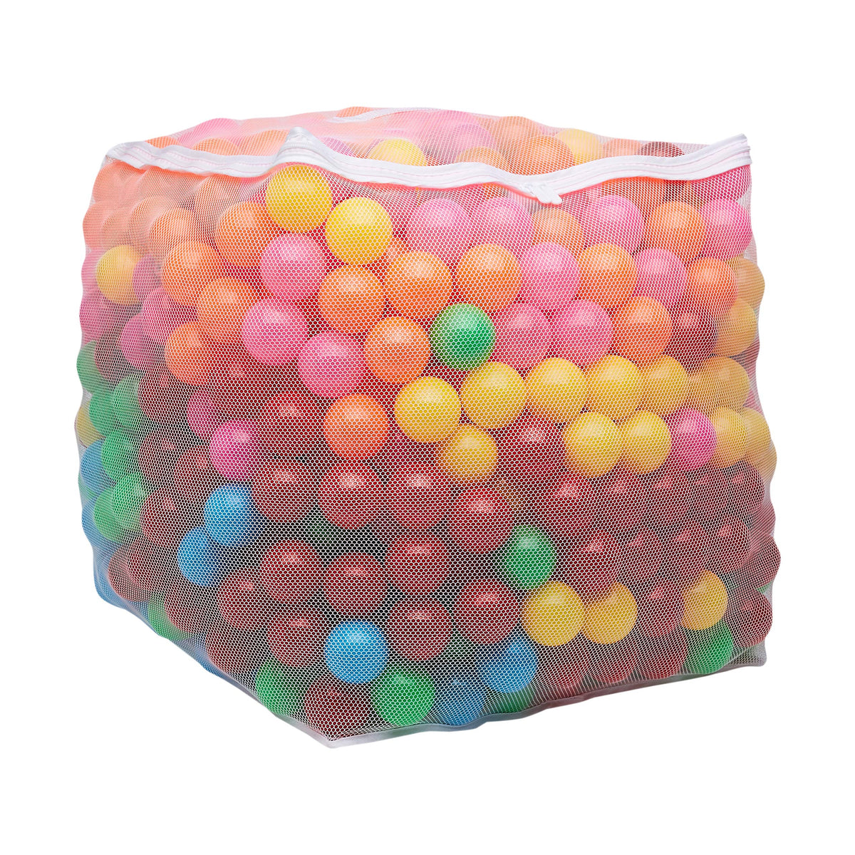 BPA Free Crush-Proof Plastic Ball Pit Balls with Storage Bag, 6 Bright Colors, Pack of 1000 L55565